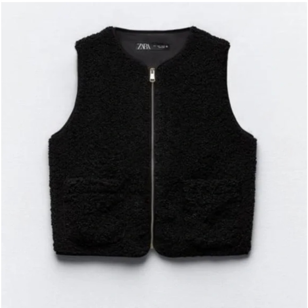 Zara Faux Sherpa Vest